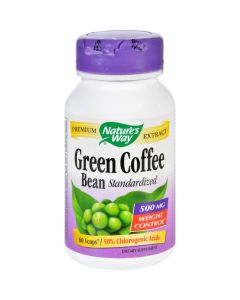 Nature's Way Natures Way Green Coffee Bean - 500 mg - 60 Vegetarian Capsules