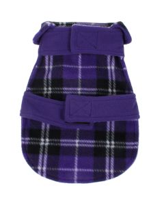 Bh Pet Gear Cozy Coat W/Plaid Lining Extra Small 11"-13"-Purple