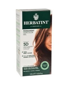 Herbatint Permanent Herbal Haircolour Gel 5D Light Golden Chestnut - 135 ml