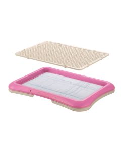 Richell Paw Trax Mesh Training Tray Pink 25.2" x 18.9" x 1.6"