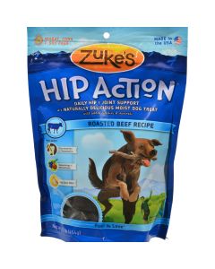 Zuke's Hip Action Daily Hip and Joint Support Treat For Dogs Beef - 1 lb