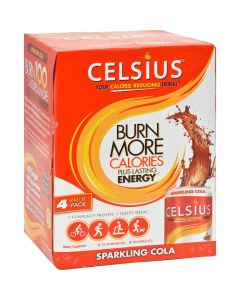 Celsius Calorie Burning Drink - Sparkling Cola - 4/12 oz
