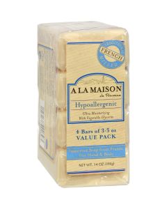 A La Maison Bar Soap Unscented Value Pack - 3.5 oz Each / Pack of 4