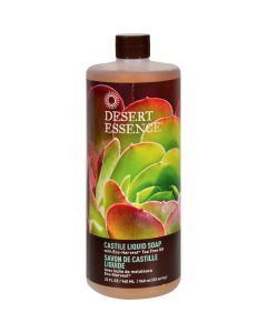Desert Essence Castile Liquid Soap with Eco-Harvest Tea Tree Oil - 32 fl oz